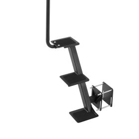 Boat Trailer Steps, 3-Step, Heavy-Duty Boat Trailer Steps with Handle, Non-Slip Surface, 3 Mounting Angle Options