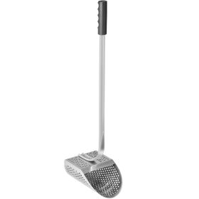 Metal Detector Sand Scoop, Stainless Steel Metal Detecting Beach Scoop Scoops, 10 MM Hole Beach Metal Detector Scoop Shovel